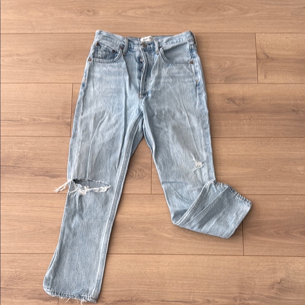 Agolde Slim Straight Men's Jeans - Light Blue